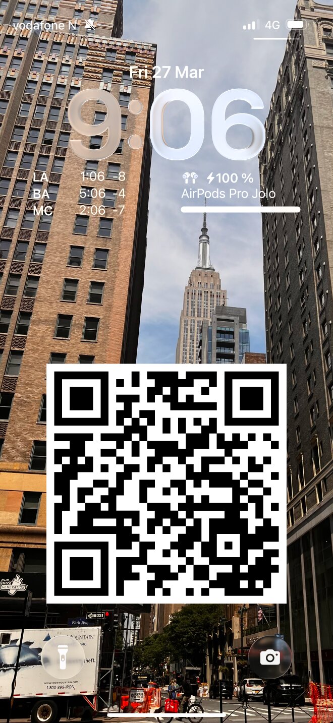 El truco del QR de LinkedIn en la lock screen