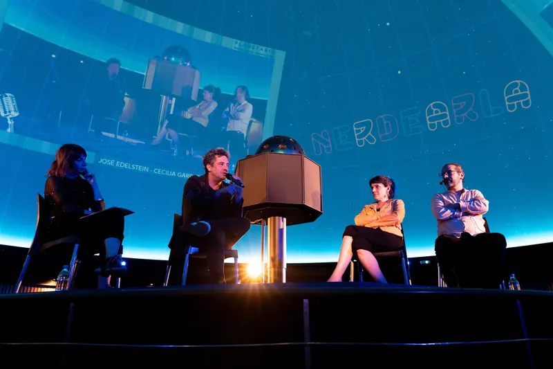 Panel at the Galileo Galilei Planetarium, Nerdearla 2025
