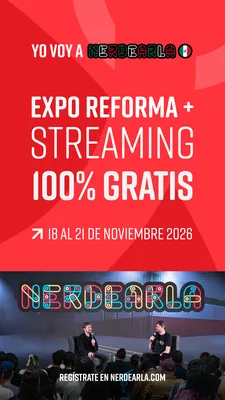 Nerdearla México 2026 graphic, Stories format