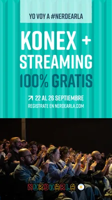 Nerdearla Argentina 2026 graphic, Stories format